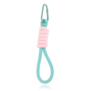 Sleutelhanger/Telefoonkoord met Handige Gesp – Fel Blauw & Roze