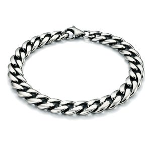 Stalen heren armband LGT JWLS Gourmet schakel Vintage 7mm-19cm