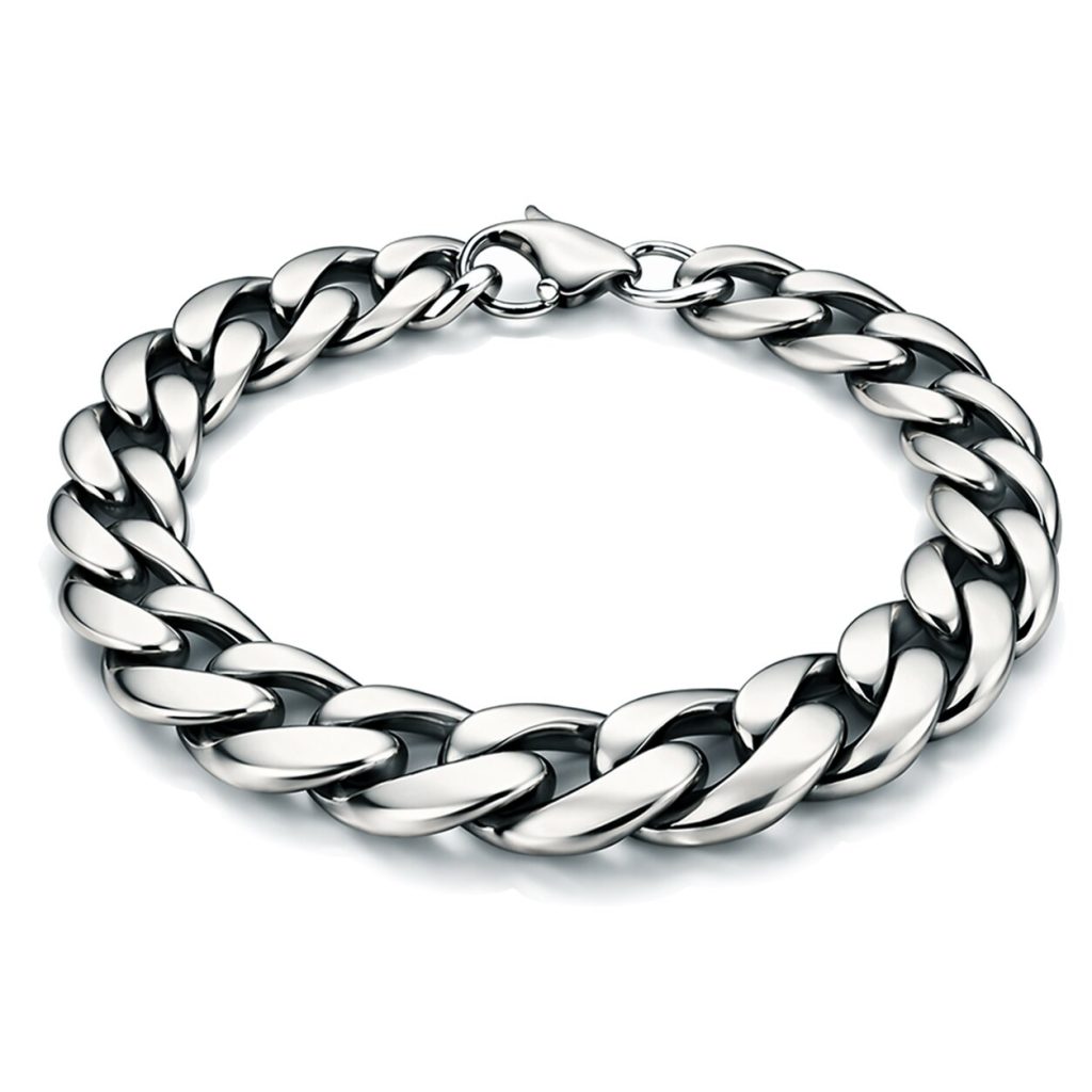 Stalen heren armband LGT JWLS Gourmette schakel Vintage 11mm-18cm