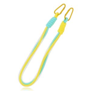 Telefoonkoord 75cm – Fel geel & Blauw