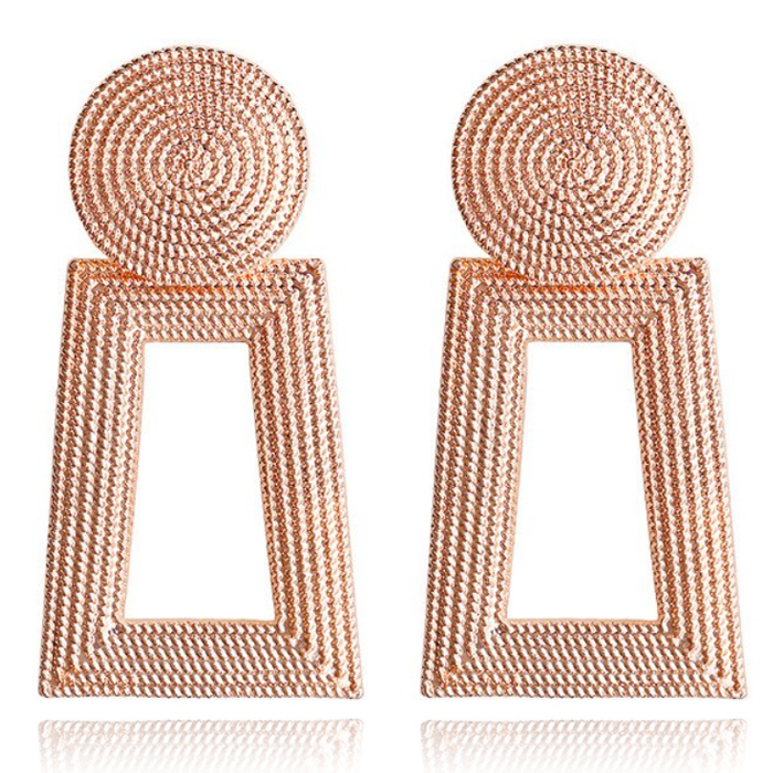 Vintage Oorhangers Cilla – Rose Goudkleurig