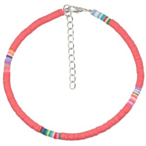 Vrolijke Enkelband met 4mm Kralen – Roze