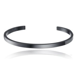 Zwarte Damesarmband van Edelstaal
