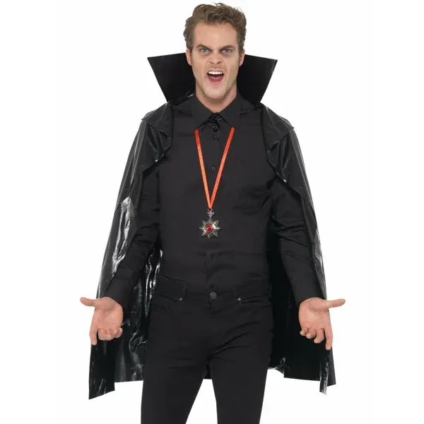 Zwarte vampiercape voor volwassenen