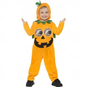 Pompoen onesie voor peuters – oranje – Halloween verkleedkleding voor kinderen