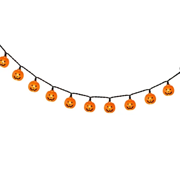 Pompoenlichtsnoer – 10 ledlampjes – 140 cm