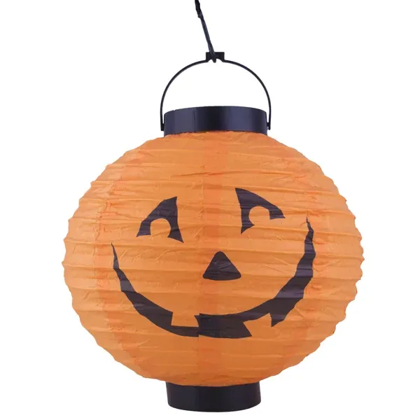 Halloweenpompoen met ledlicht – 20 cm
