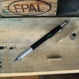 Multitoolpen met 6 functies – zwart