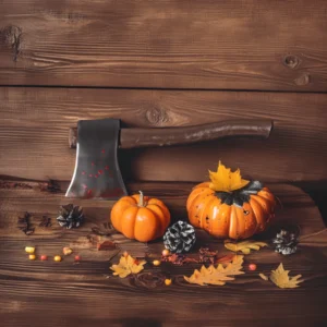 Nep Bijl met Bloed 40 x 7 cm – Halloween Accessoire