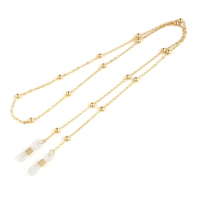 Cilla Jewels goudkleurige Zonnebrilkoord met balletjes voor Dames