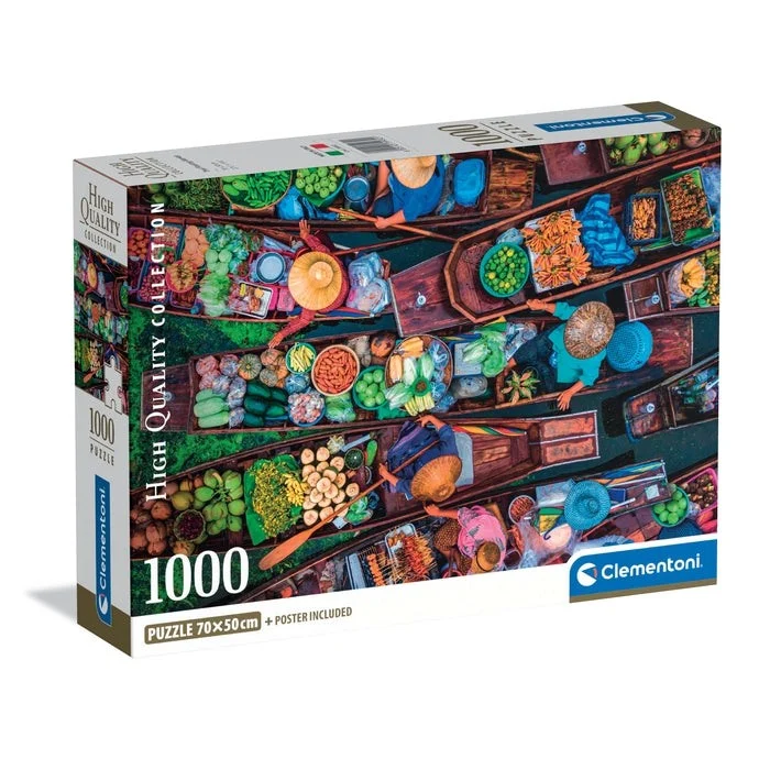 Clementoni Puzzel Thaise Drijvende Markt (1000)