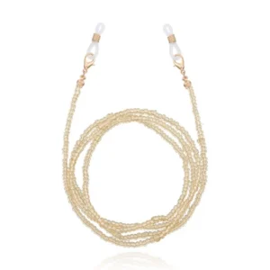 Deja Jewels Geel Koord voor Zonnebril of Leesbril met Kraaltjes