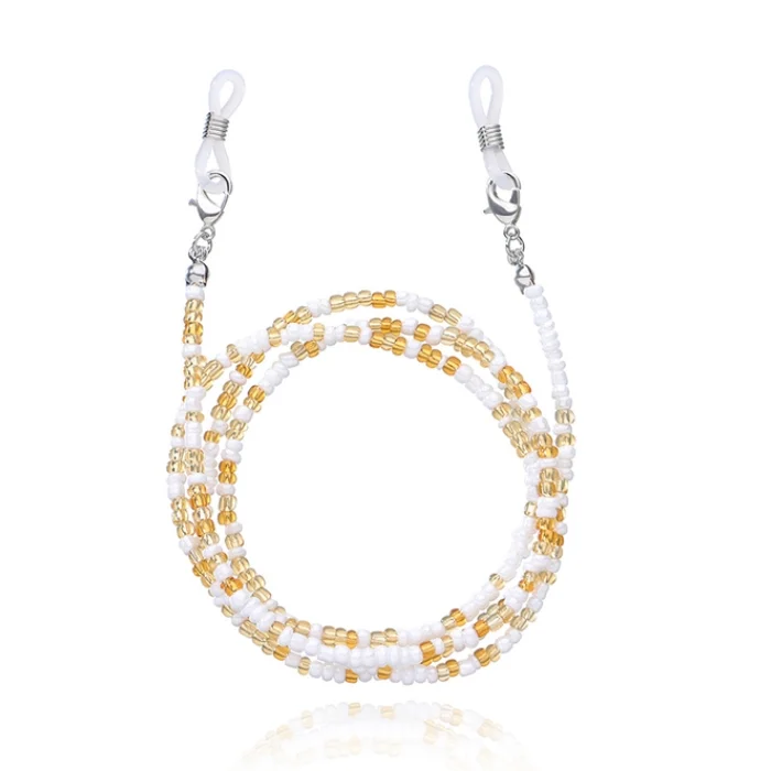 Deja Jewels goudkleurige Koord voor Zonnebril of Leesbril met Kraaltjes