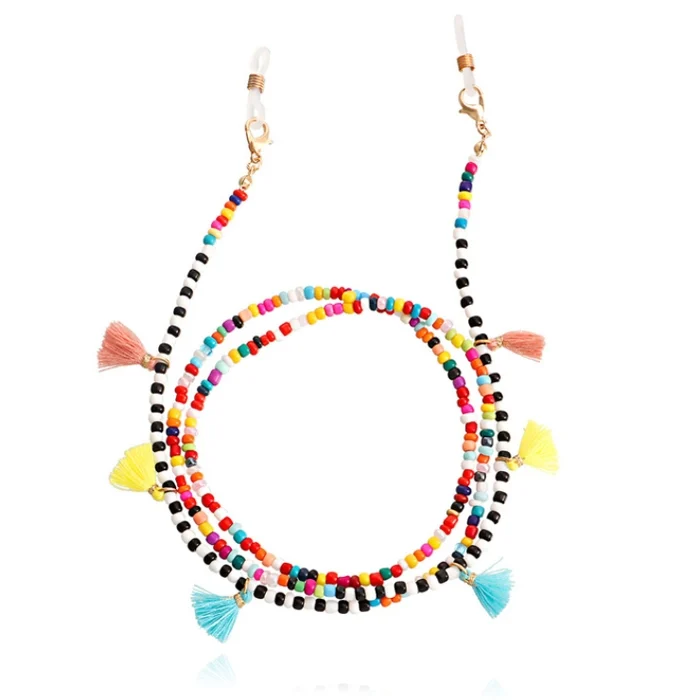 Deja Jewels Multicolor Bohemian Koord voor Zonnebril of Leesbril