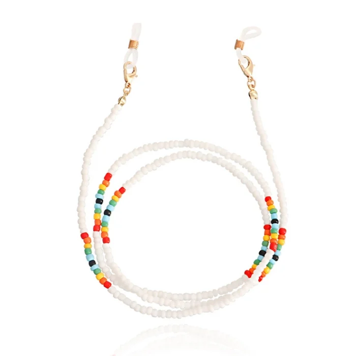 Deja Jewels Wit Bohemian Koord voor Zonnebril of Leesbril