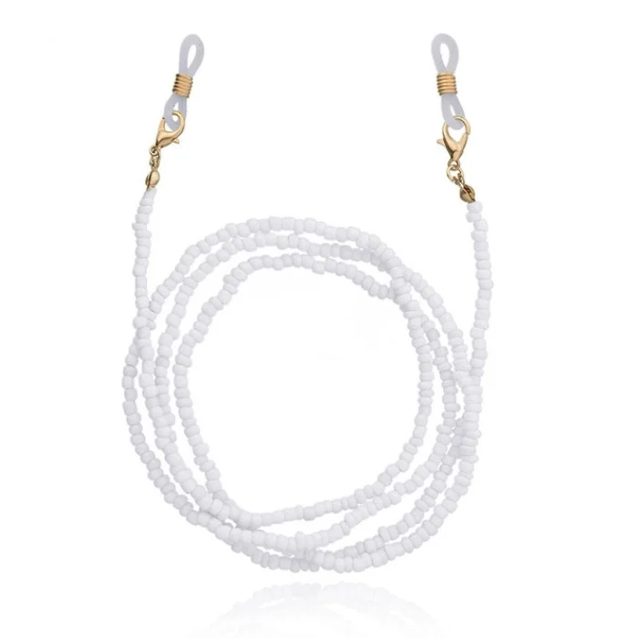Deja Jewels Wit Koord voor Zonnebril of Leesbril met Kraaltjes