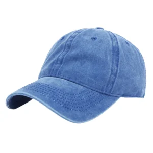 LGT JWLS Effen Baseball Cap met Faded Look – Blauw