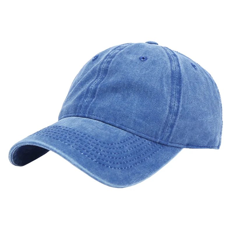 LGT JWLS Effen Baseball Cap met Faded Look – Blauw