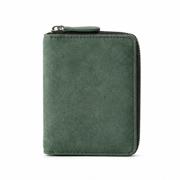 LGT JWLS Groene Unisex Pasjeshouder met Rits van PU Leer