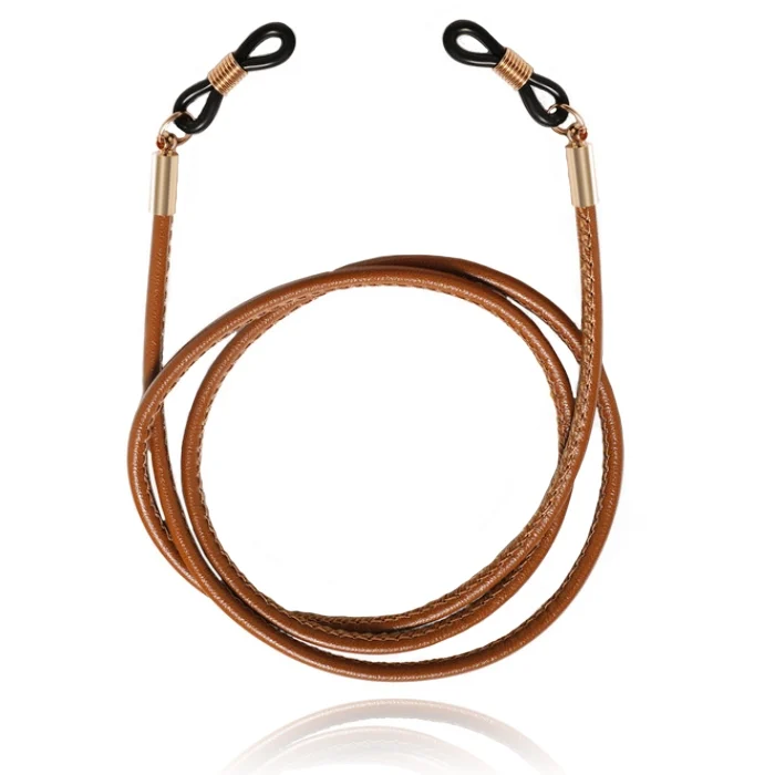 LGT Jewels Bruin PU Leren Koord voor Zonnebril of Leesbril