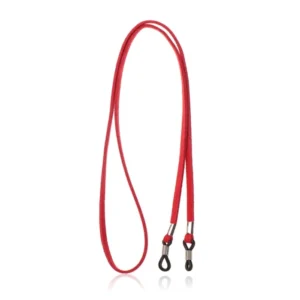 LGT Jewels Rood Elastisch PU Leren Koord voor Zonnebril of Leesbril