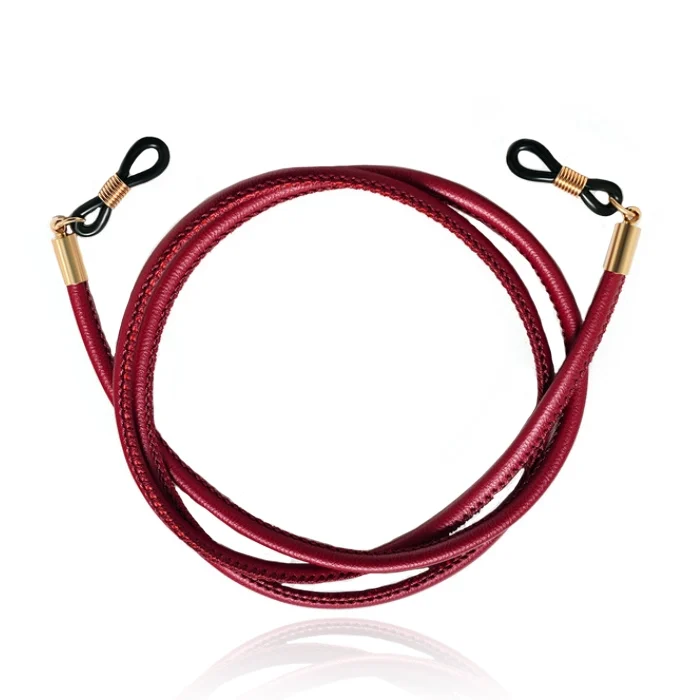 LGT Jewels Rood PU Leren Koord voor Zonnebril of Leesbril