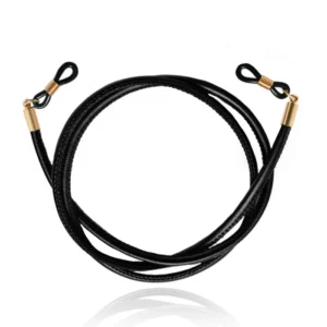 LGT Jewels Zwart PU Leren Koord voor Zonnebril of Leesbril