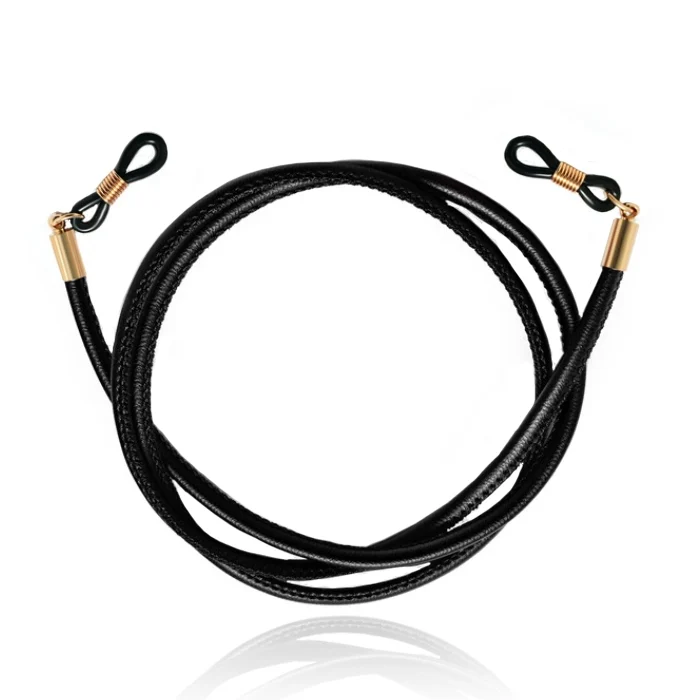 LGT Jewels Zwart PU Leren Koord voor Zonnebril of Leesbril