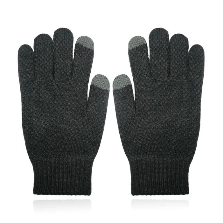 LGT JWLS Gebreide Heren Handschoenen – Warm Winter Donkergrijs