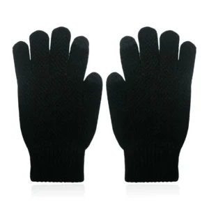 LGT JWLS Gebreide Heren Handschoenen – Warm Winter Zwart