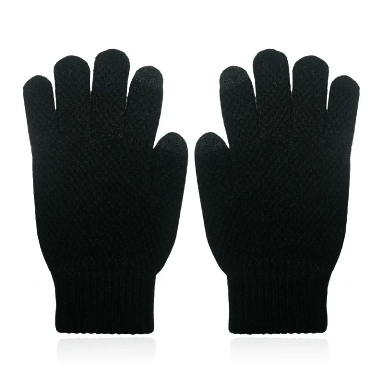 LGT JWLS Gebreide Heren Handschoenen – Warm Winter Zwart