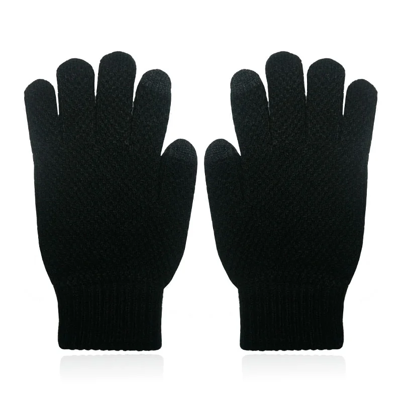 LGT JWLS Gebreide Heren Handschoenen – Warm Winter Zwart