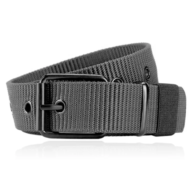 LGT JWLS Gepereforeerde Canvas Riem in Grijs – Heren-120cm