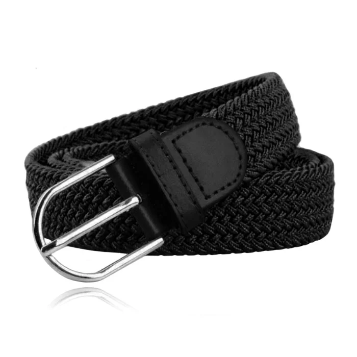LGT JWLS Herencanvasriem – Elastisch, Zwart-100cm