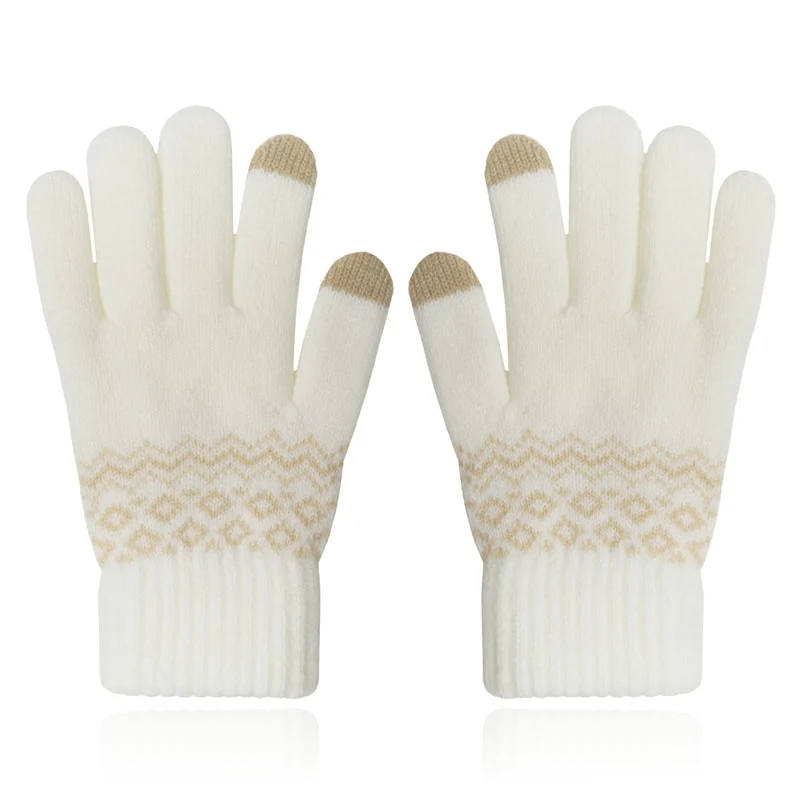 LGT JWLS Winterse Dameshandschoenen – Beige Wit