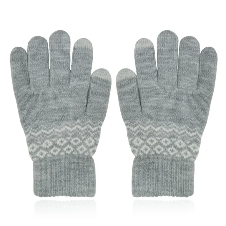 LGT JWLS Winterse Dameshandschoenen – Grijs Wit