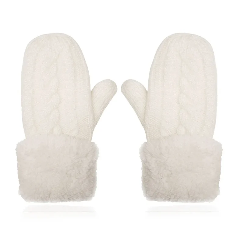 LGT JWLS Witte Gebreide Dameswanten – Warm en Comfortabel
