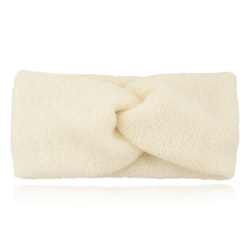 LGT JWLS Zachte Gebreide Oorwarmer Hoofdband – Heerlijk Zacht – Wit