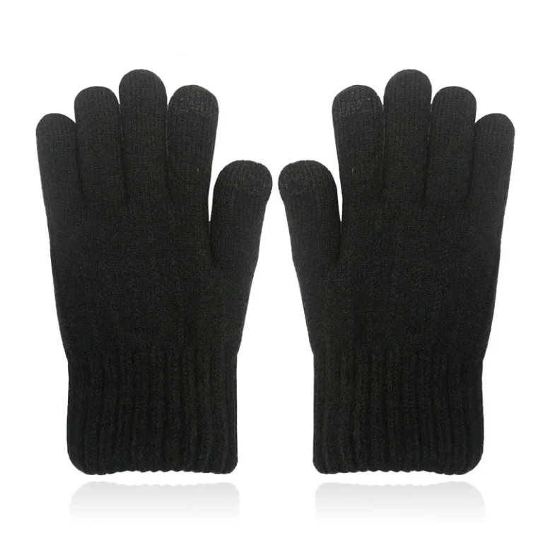 LGT JWLS Zwarte Gebreide Dameshandschoenen – Extra Warme Voering