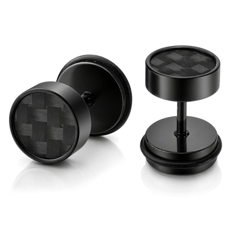 Mendes Jewelry Stud oorbellen Carbon Zwart