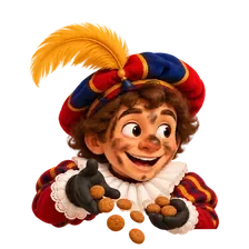 Piet strooit pepernoten