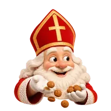 Sint strooit pepernoten