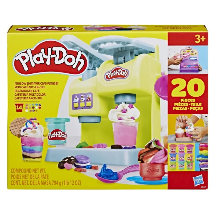 Playdoh Regenboog Shimmer Cafe Speelset