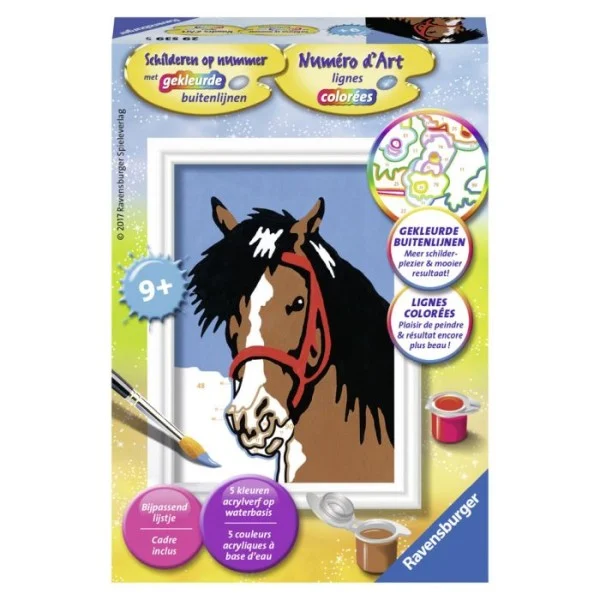 Ravensburger schilderen op nummer paardenblik
