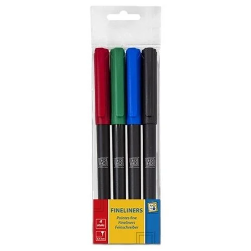 Soho Fineliners 0.4mm 4 stuks
